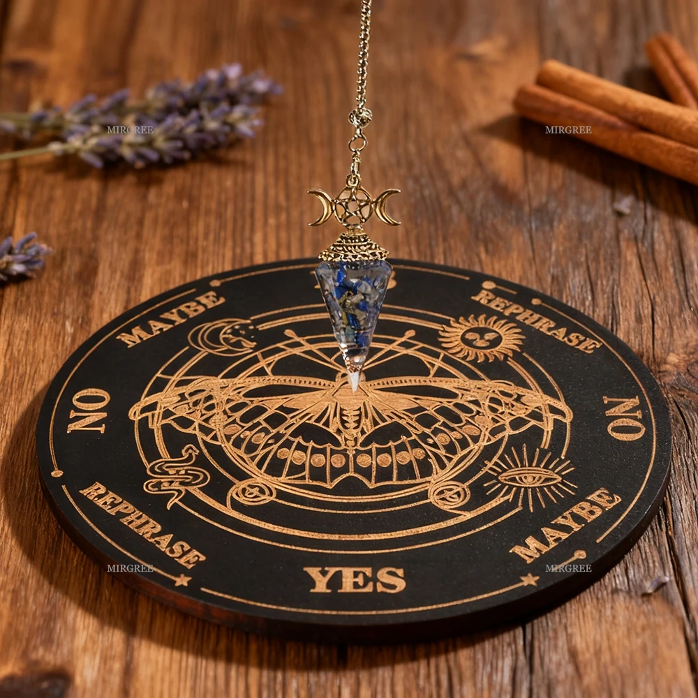 2pcs Spiritual Pendulum Divination Set, Divination Tools for Right and Wrong Questions, Spiritual Growth, and Mysterious Work