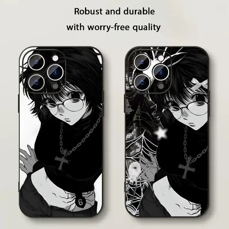 Shizuku сексуальный японский аниме hxh чехол для телефона для iPhone 17 16 16e 15 14 13 12 Plus Mini Pro Max мягкий черный противоударный чехол