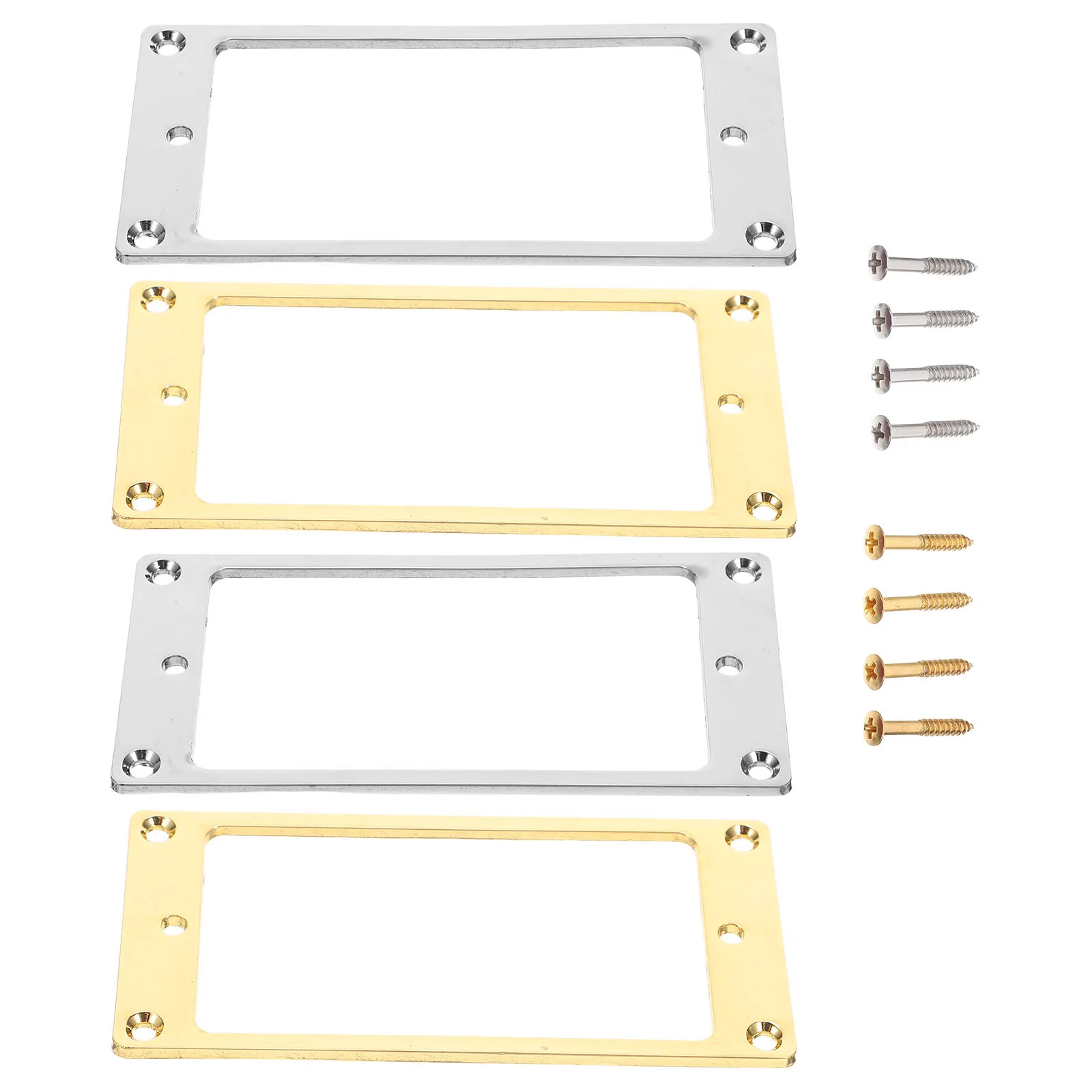 

4 Pcs Mounting Ring for Pickup Electric Pickups Frame Accessory Guitar Covers Frames Metal Supplies The
