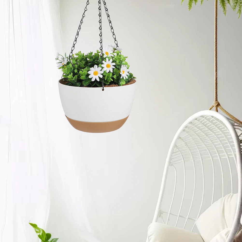 

Versatile Hanging Plant Pots Plastic Wall Mounted Flower Holder Indoor Garden Decor Planter