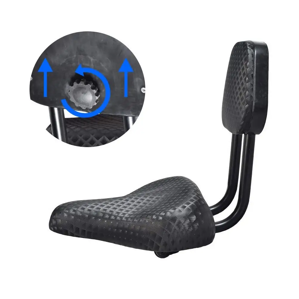 Bike Saddle with Backrest Soft Comfortable Backrest Seats Tricycle Seat for MTB Road Bike