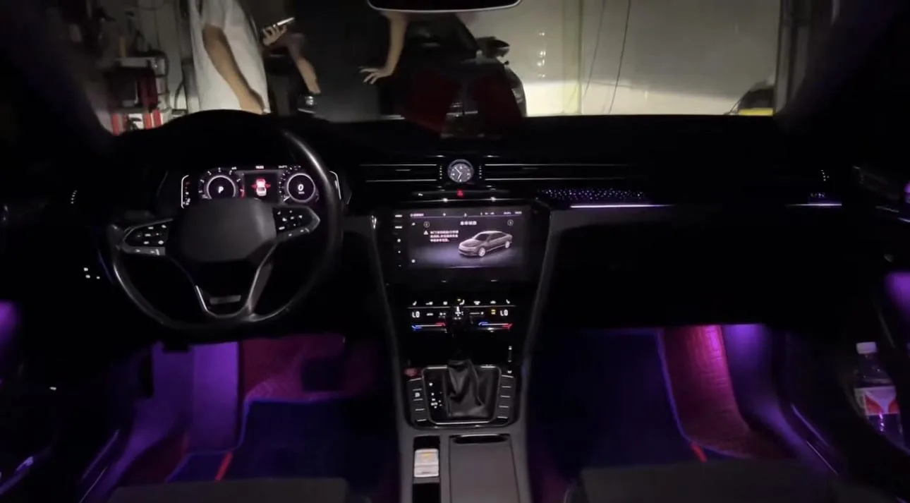 Ambient Light Kit for Volkswagen Passat 2015-2023, APP Control, Screen Control, Rearview Mirror Control Color