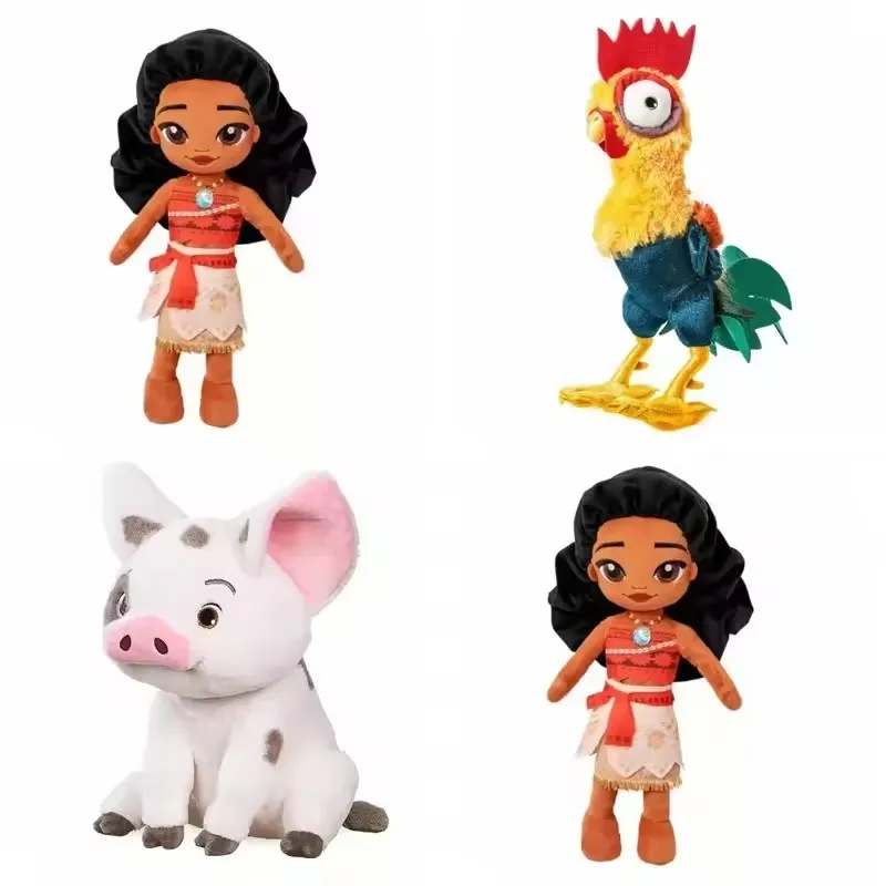 Peluches de Disney Moana, Muñeca de Anime, Princesa Cerdo, Animales de Peluche, Adorno para Dormitorio, Decoración del Hogar, Juguetes Clásicos para Niñas, Regalo