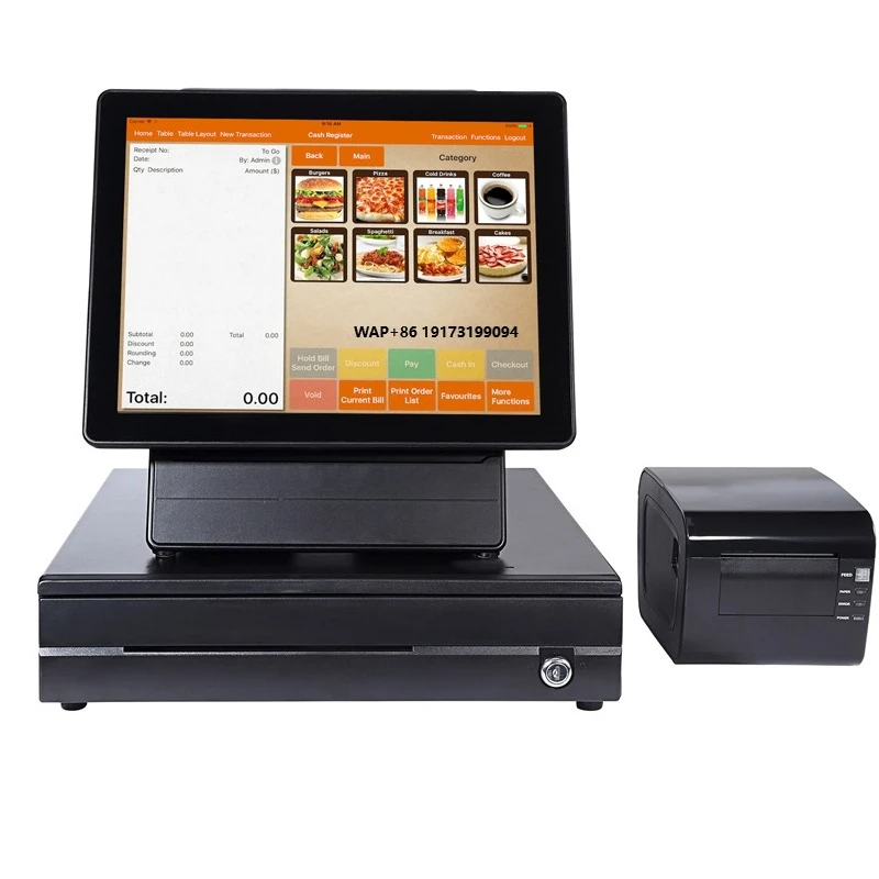 Multifunction 15 Inch Cash Register for Small Business