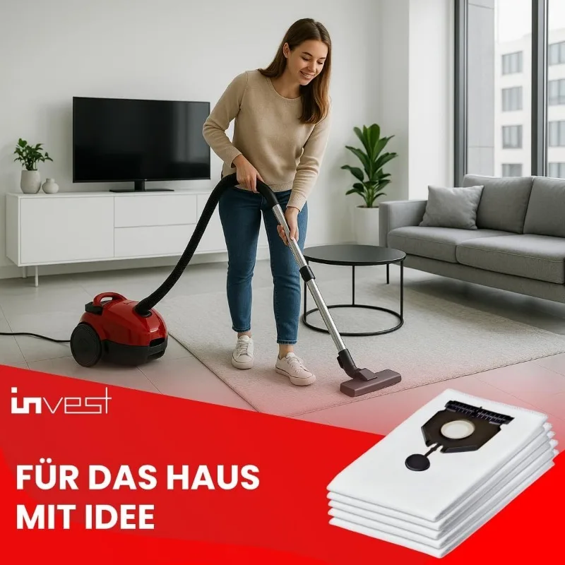 5PCS Replacement  30L Vacuum Cleaner Dust Bags for Karcher 2.889-154.0 NT30/1 Tact Te L Ap L 30 Litre Microfibre Filter Bags - view 5