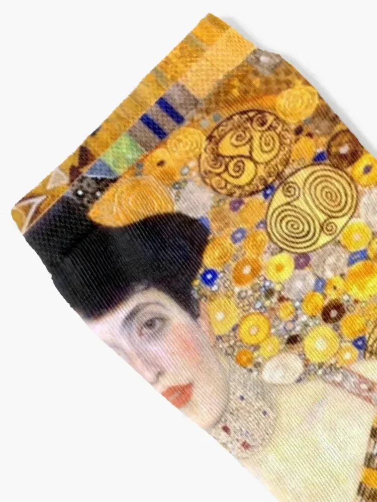 The Lady In Gold (Portrait of Adele Bloch-Bauer I) - Gustav Klimt Socks new year with print Socks Ladies Men's