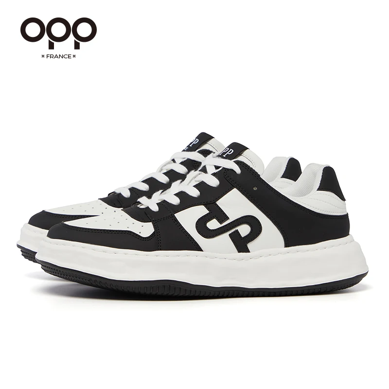 

Opp Men's Sports Shoes Fashion Men's Lace-up Air Shoes Genuine Leather Balance Massage 327 Force Sneaker Luxury Design