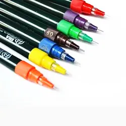 HERO 0.2mm Needle Pen Professional Engineering Technical Fine Point Recharged Filling Ink Liner Writing Sketch Drawing Art Tools