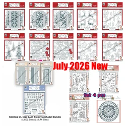 Sentimentally Yours Celebration Alphabet Ornate Layers Metal Cutting Dies and Stamps for DIY Scrapbook Photo Album July 2026 New