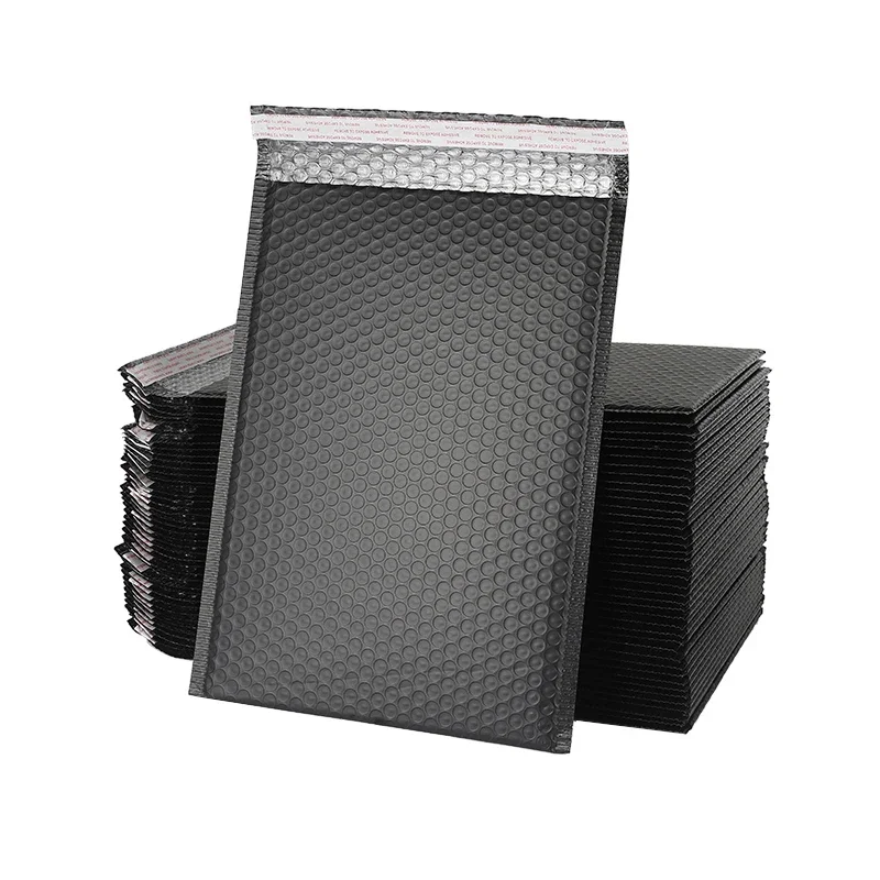 50 Pcs Bubble envelope Black Poly Bubble Mailer Bubble Mailers Padded Envelopes Gift Lined Packaging Poly Self Seal Bag