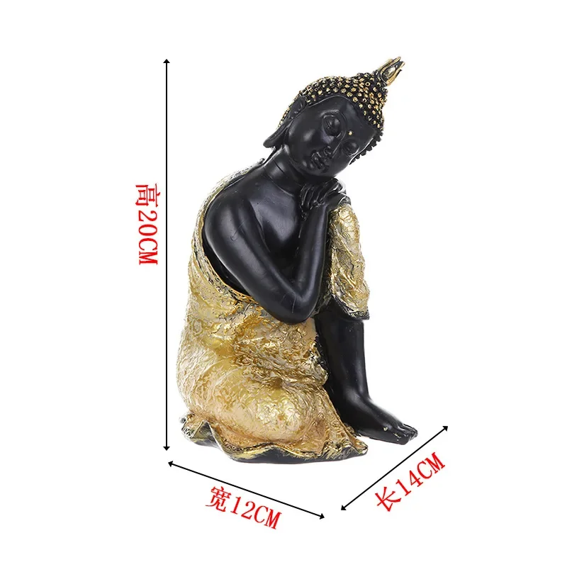 Resin Crafts Buddha Ornament South East Asia Style Home Decoration Thai Restaurant Entrance Ornament