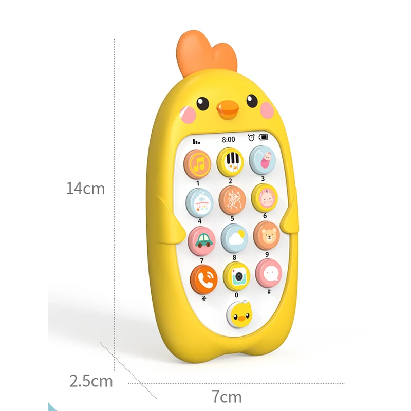 Baby Telefoon Speelgoed Mobiele Telefoon Vroege Educatief Leren Machine Kids Geschenken Muziek Sound Machine Elektronische Pasgeboren Babi Speelgoed