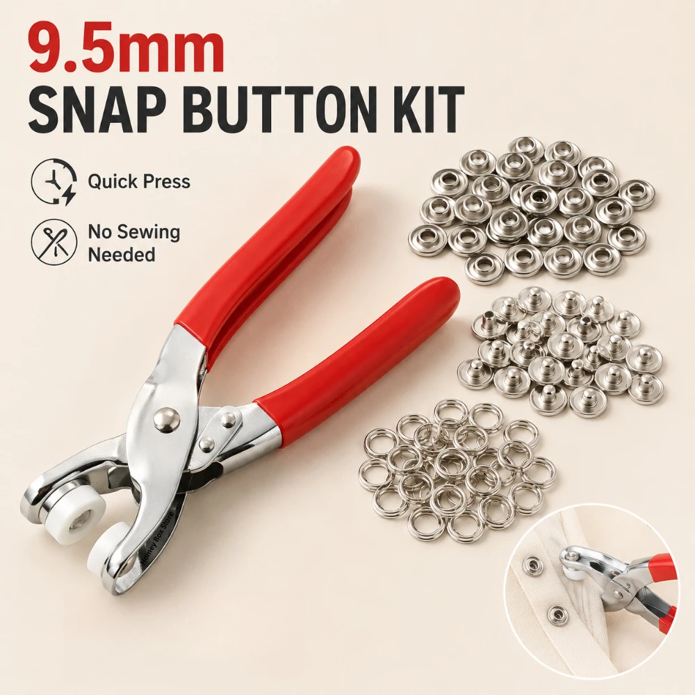 Zestaw metalowych zatrzasków 9 – Snap Button Plier recenzja i cena
