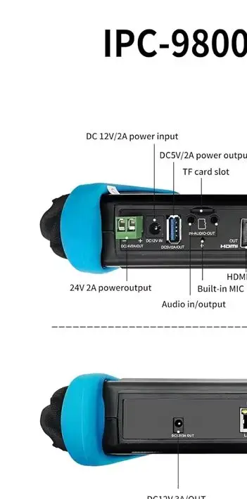 IPC9800CMADHSPro Engineering Treasure Network Coaxial Video Surveillance Multifunctional Tester Multimeter Line Finding