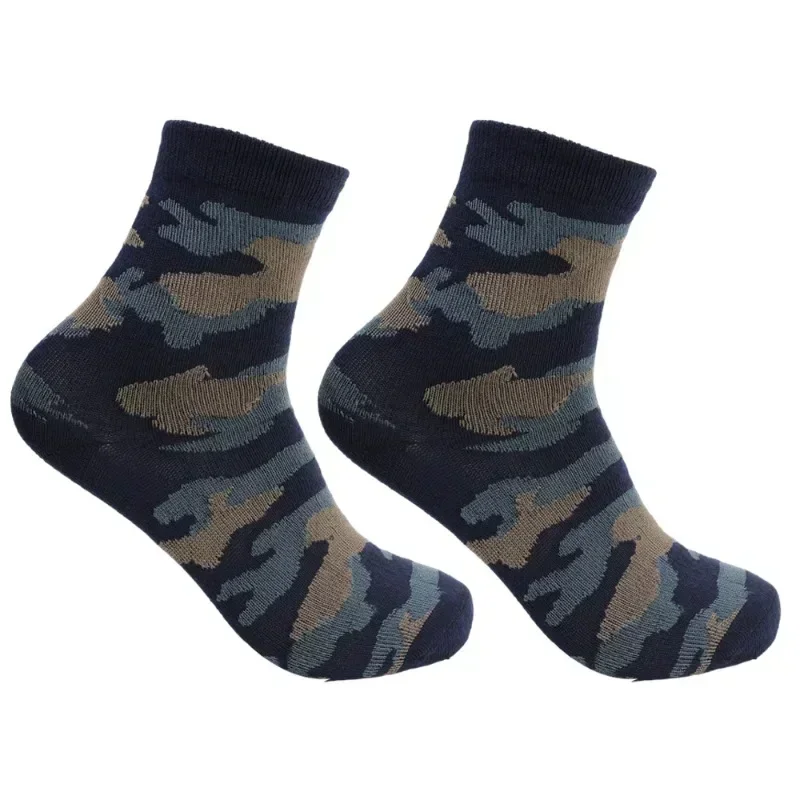 Chaussettes mi-hautes respirantes pour hommes, vert armée, confortables, chaudes, épaisses, douces, grande taille, accessoire de mode, automne, hiver