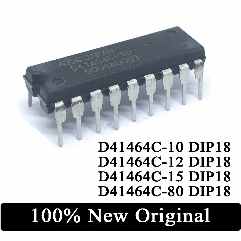 10Pcs 100% New Original D41464C D41464C-10 D41464C-12 D41464C-15 D41464C-80 D41464 41464 DIP18 IC Chip In Stock