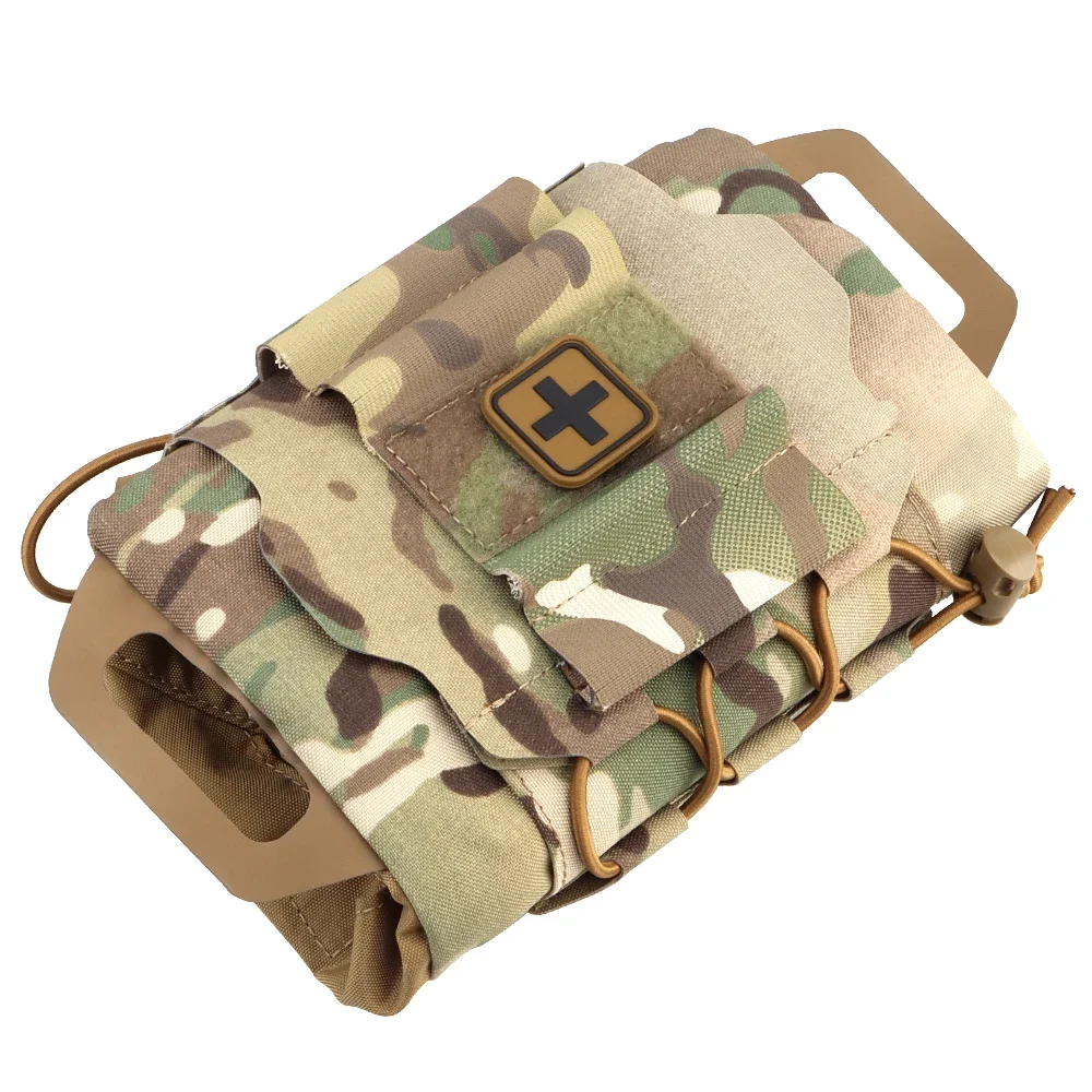 IFAK-bolsa médica táctica MOLLE, Kit de primeros auxilios de despliegue rápido, supervivencia, caza al aire libre, bolsa de emergencia, Kit médico para acampar