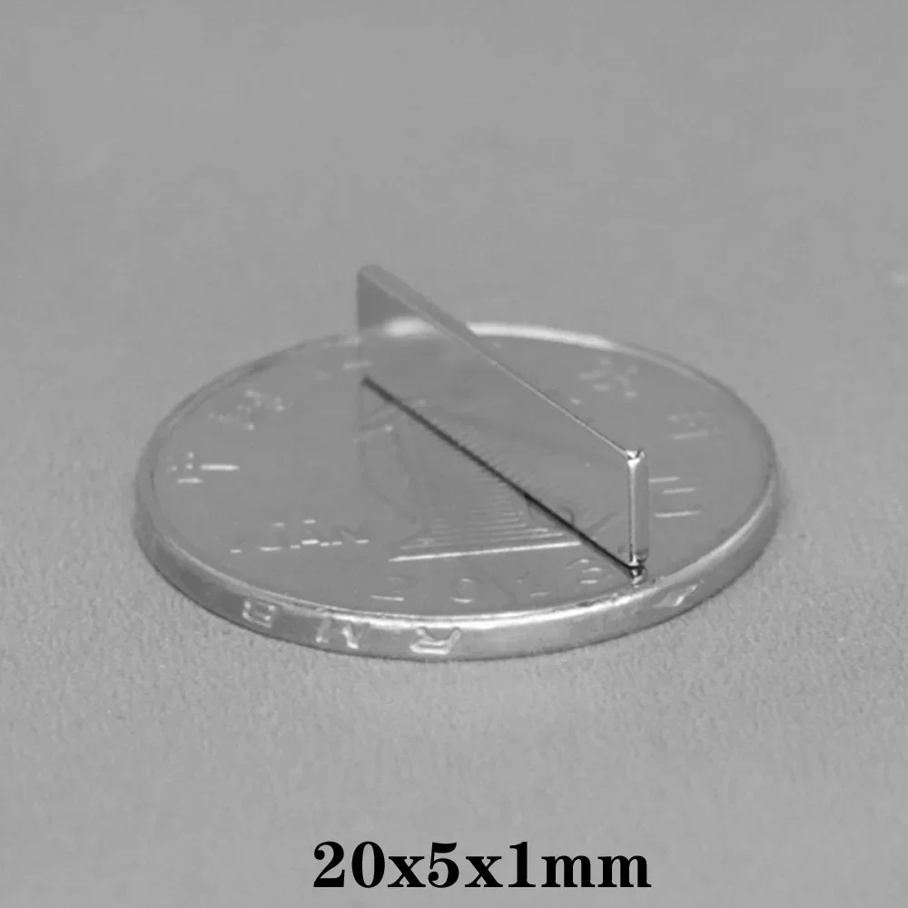 20x5x1 Super Strong Sheet  Magnet 20mmx5mmx1mm Rectangular Magnets 20x5x1mm For Home Refrigerators, Offices DIY 20*5*1 mm