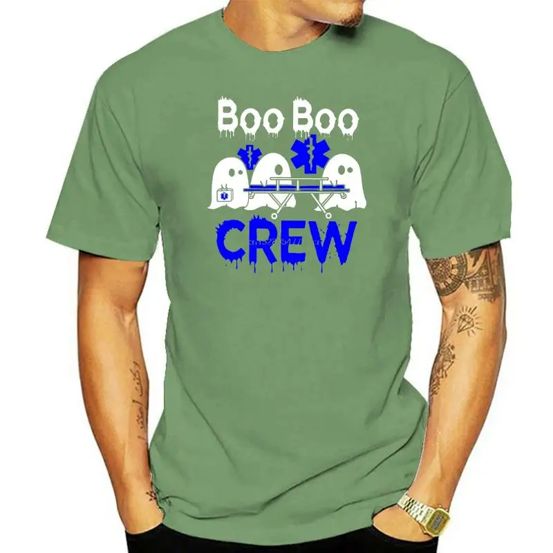 Patinbonbz Boo Boo Crew Ghost Paramedic EMT EMS Nurse Halloween Tshirt