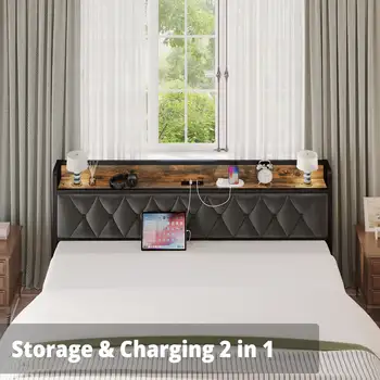8 best sales Queensize-Bettgestelle mit Kopfteil - №2
