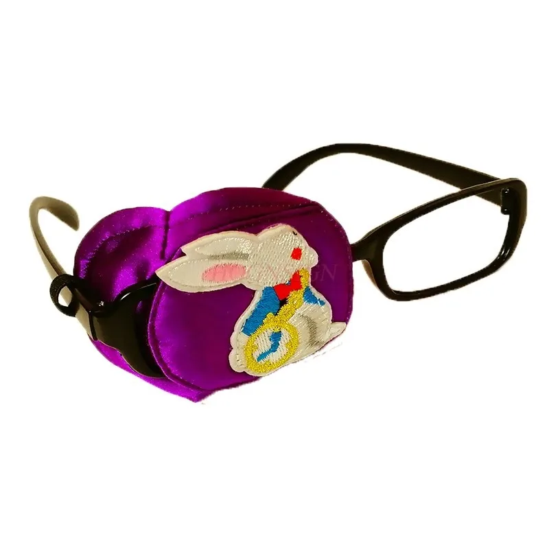 

Cartoon amblyopia correction shading full coverage mulberry silk single eye mask correction surgery glasses cover children