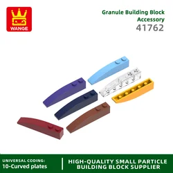 Wange 53Pcs/Lot 41762 42022 1x6 Curved Building Blocks Moc Slop Parts Bricks Compatible with Brick DIY Children's Toy Gift Box