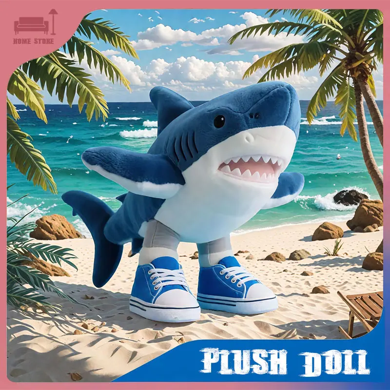 

Плюшевая кукла Tralalero Shark, плюшевая аниме, мягкая игрушка, кавайная мультяшная забавная подушка, украшение для дивана, игрушка, подарок на день рождения, украшение дома