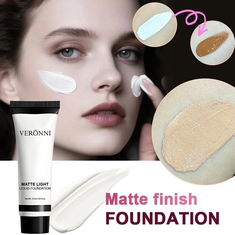 Mixable Pure White Foundation,Blending Liquid Toner Matte Light White Liquid Foundation Blending Pure Makeup ForCosplay Festival