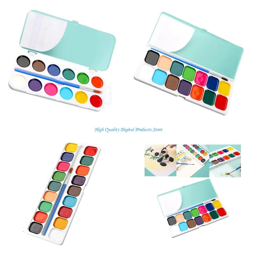 

U2JE Watercolor Paint and Card Valentines Day Set Washable Watercolor Color For Kids