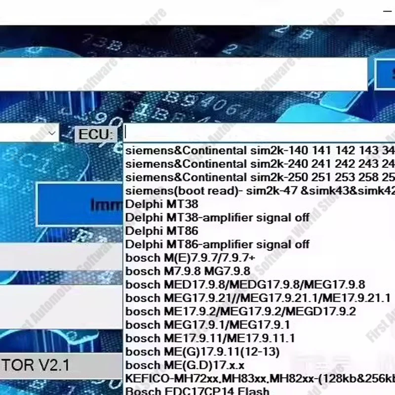 2023 IMMO DOCTOR V2.1 software Turn off engine computer anti-theft software for SIM2K MT38 ME 17.9.2 17.9.8 MED17.9.8 ME1
