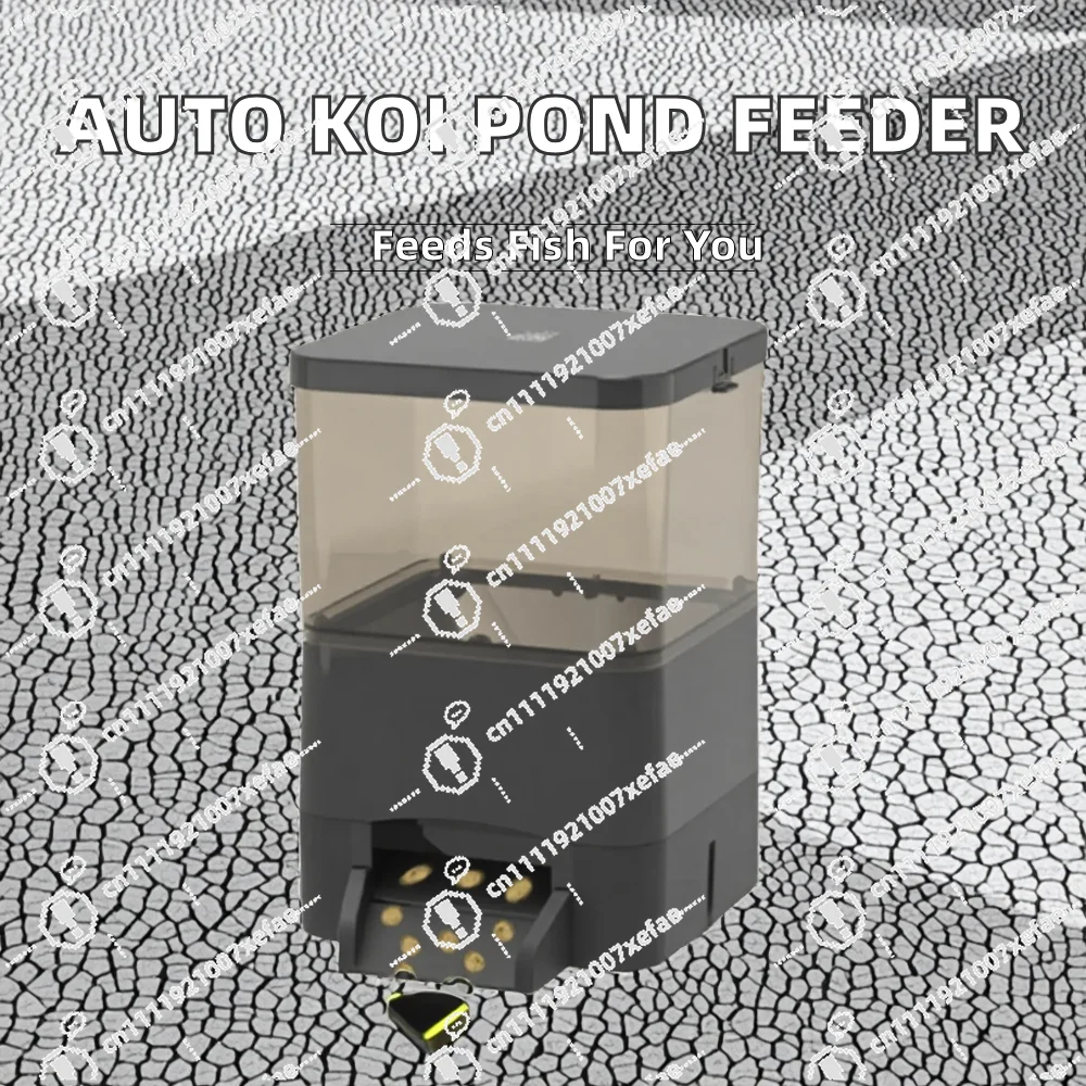 Automatic feeder with LCD screen and time setting, suitable for fish, capacity 1.5L