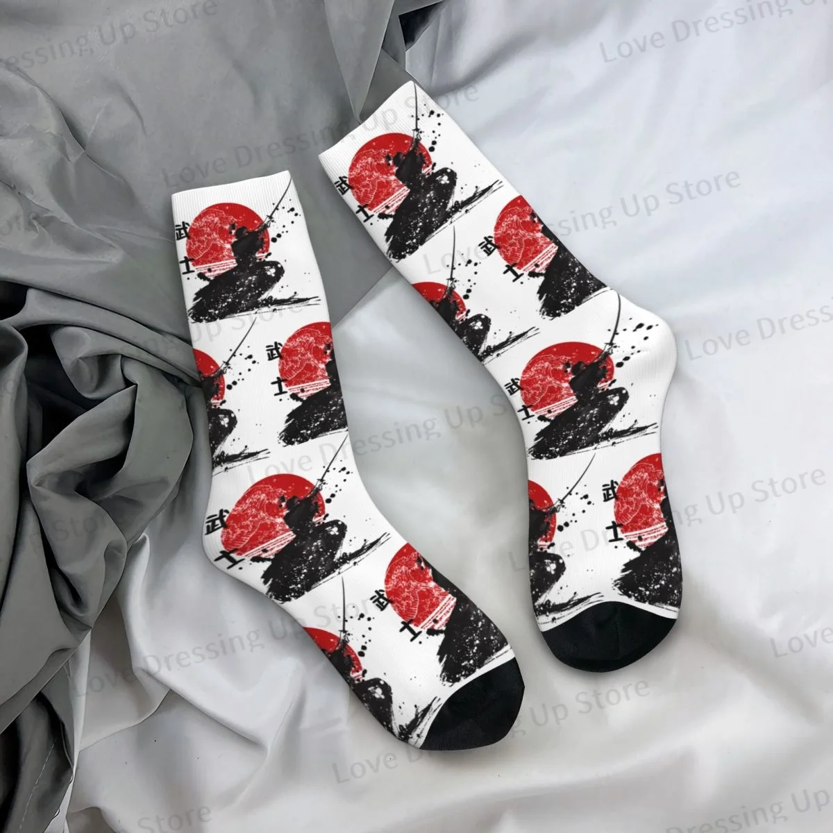 Samurai The Ghost Of Tsushima Men Women Socks Cycling Novelty Spring Summer Autumn Winter Stockings Gift