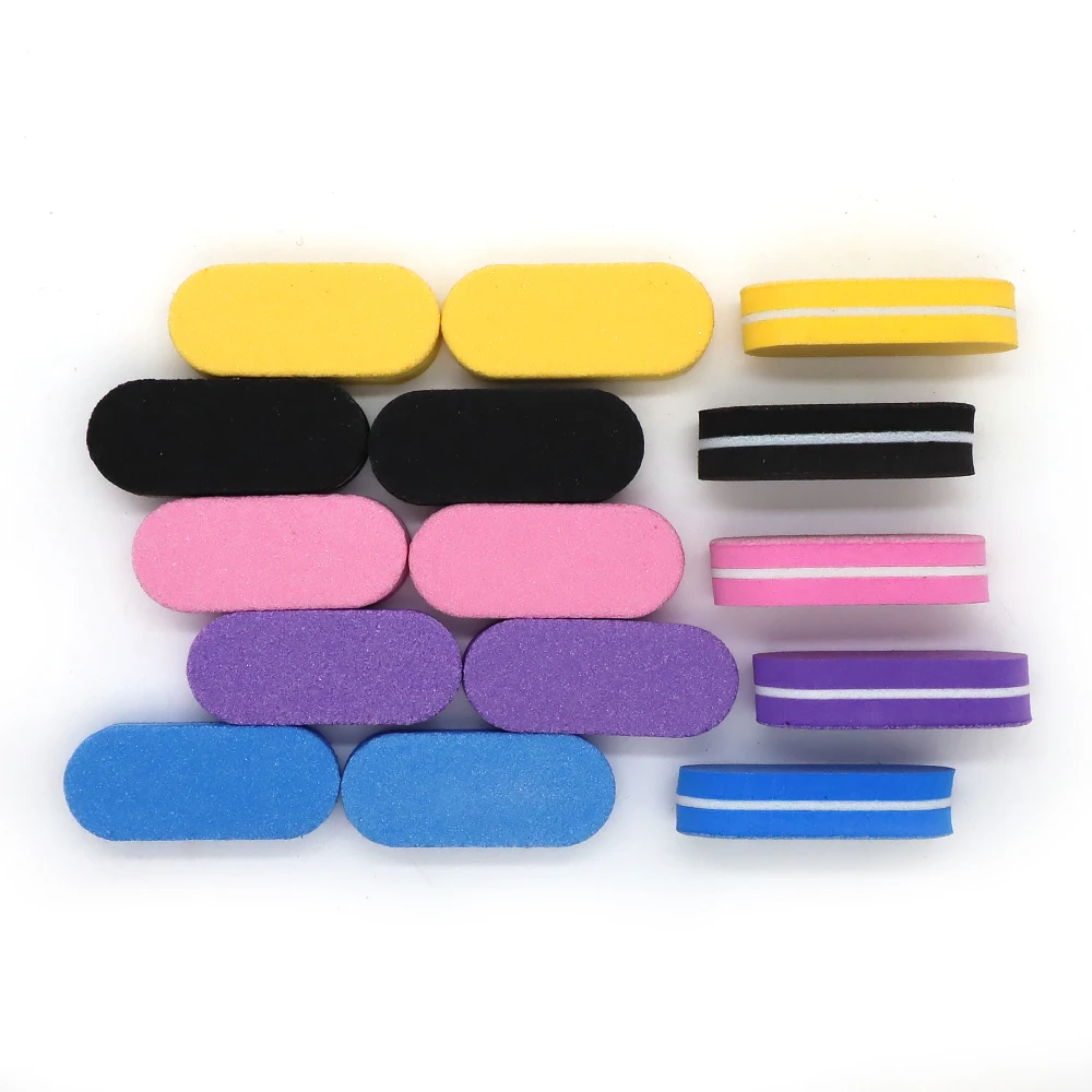 50 Stück Mini-Nagelfeilen-Block, Körnung 100/180, Schwammpuffer für Acrylnägel, Polierblock, doppelseitig, DIY-Salon-Maniküre-Werkzeuge – Detail 10