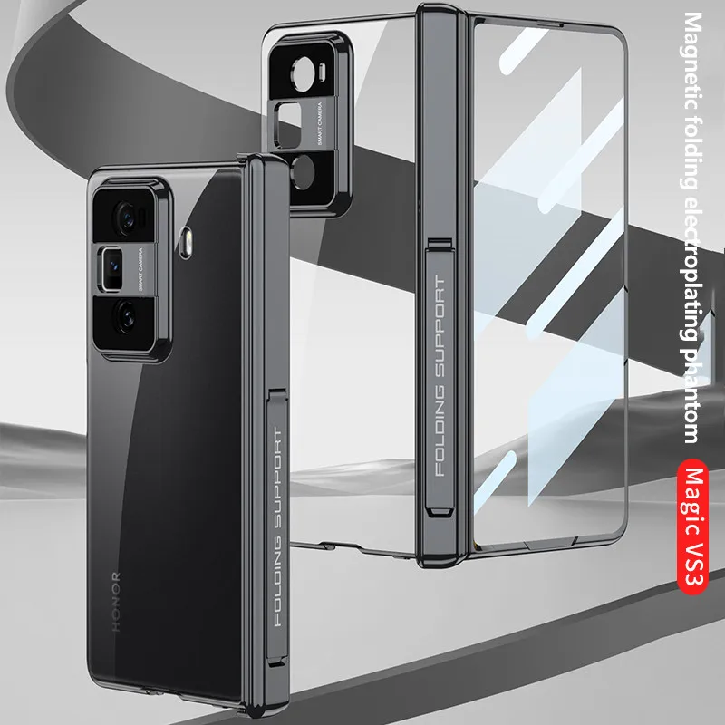 

Magnetic Folding Electroplating Phantom Case For Honor Magic Vs3 Full Protective Cover