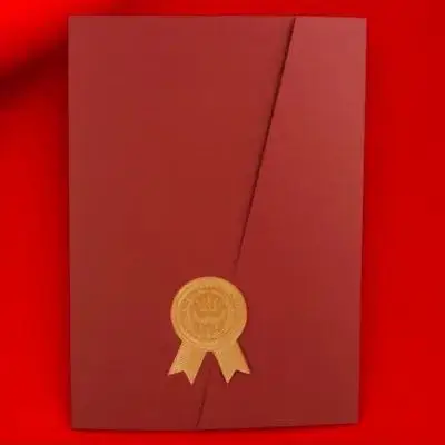 

Обложка сертификата Элегантная награда Держатель дипломата Бумажный документ Защитная папка-конверт Декор для дома и офиса Держатели сертификата