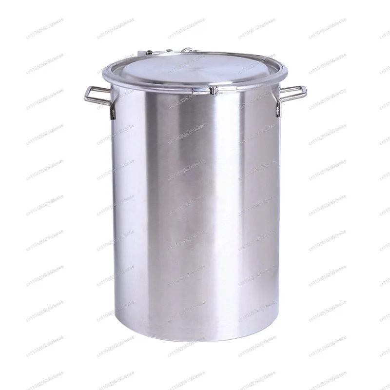 Durable 304 Stainless Steel Brewing Bucket with Sealed Buckle & Tap for Tea & Kitchen Storage