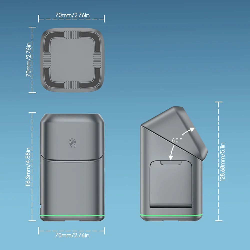 Auto Rotation 3 In 1 Charging Stand Multi-Purpose Sturdy Phones Charger For Phone Watch Earphone