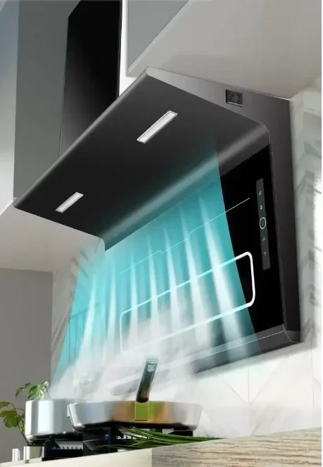 Good Wife Powerful Suction Household Kitchen Range Hood: Wall-Mounted, Silent, Top  Self-Cleaning for Spotless Kitchen