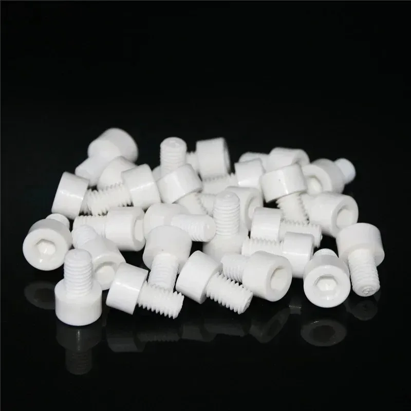 

1pcs M2 M2.5 M3 M4 M5 M6 M8 Zirconia Ceramic Hex Socket Allen Screw Corrosion Resistant Insulating Inner Hexagonal Bolt Nut e