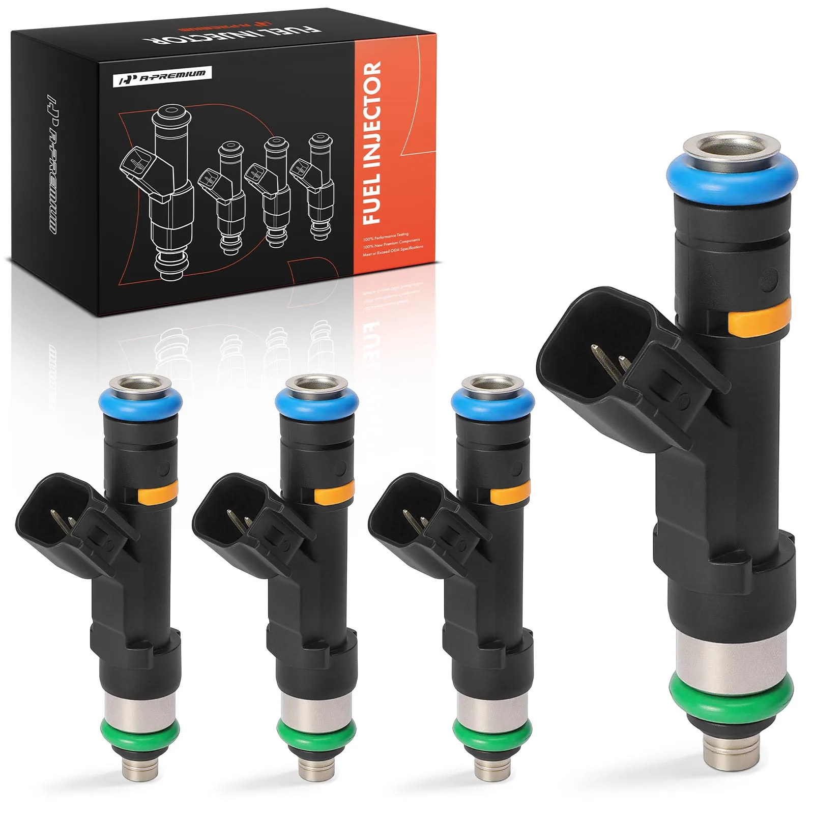 A-Premium 4Pcs Fuel Injector for Mazda MX-5 Miata 2006-2015 3 2004-2013 5 2008-2010 6 2006-2008 3 Sport 2009-2013