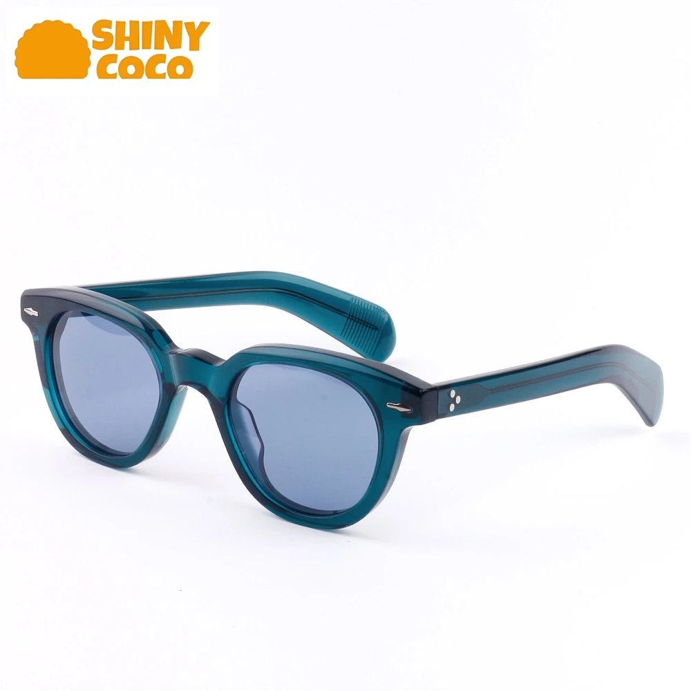 Shinycoco marca de luxo cross border moda óculos de sol em forma oval arroz prego proteção solar e placa proteção uv óculos de sol