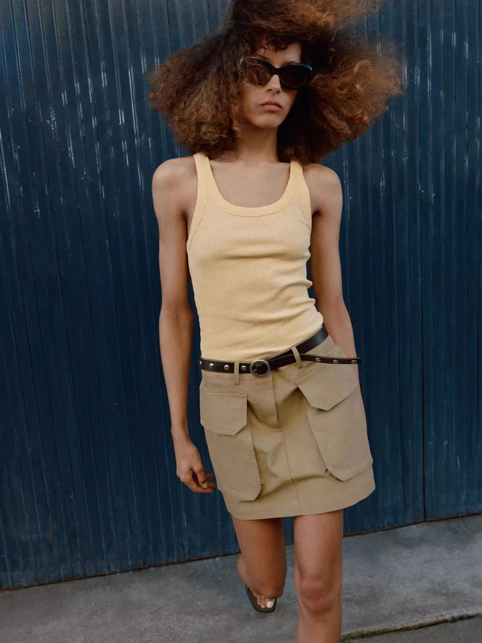 

Новая летняя женская повседневная рабочая юбка с поясом, универсальная, легкая, дышащая, хлопковая, в этническом стиле, для выступлений