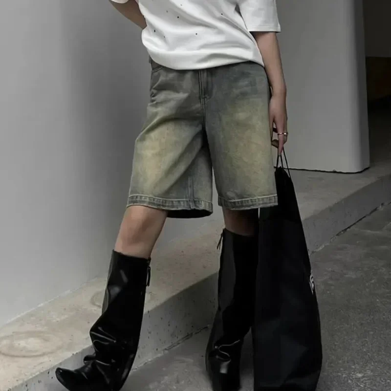 2000s Denim Shorts Women Y2k American High Waist Street Style Harajuku Trendy Comfortable Retro Vintage Summer Casual Cozy S-3XL