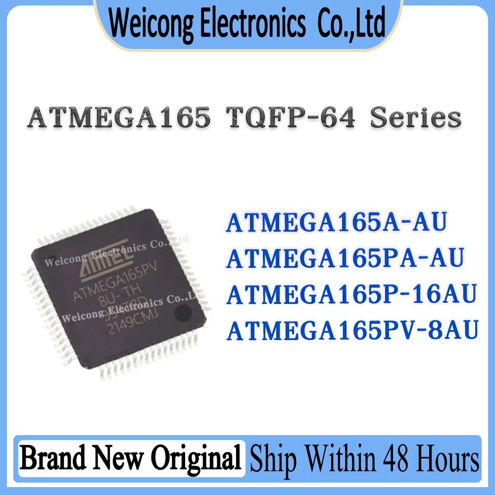 ATMEGA165 ATMEGA165PA ATMEGA165P ATMEGA165PV ATMEGA165A-AU ATMEGA165PA-AU ATMEGA165P-16AU ATMEGA165PV-8AU IC MCU Chip TQFP-64