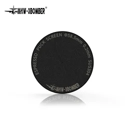 MHW-3BOMBER 51/53/58.5mm Puck Screen 0.2/0.8mm Metal Reusable Coffee Filter for Espresso Portafilter Basket Coffee Accessories