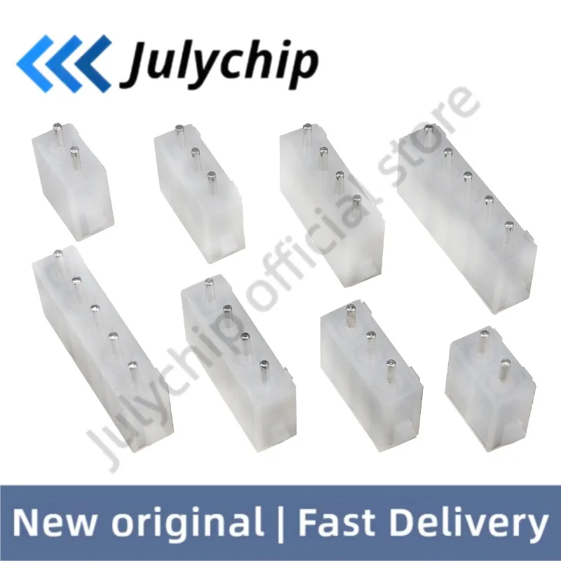 3PCS Lift plug connector 63080 connector 6.35mm pitch straight pin socket 2P/3P/4P/5P/6P/9P-15P