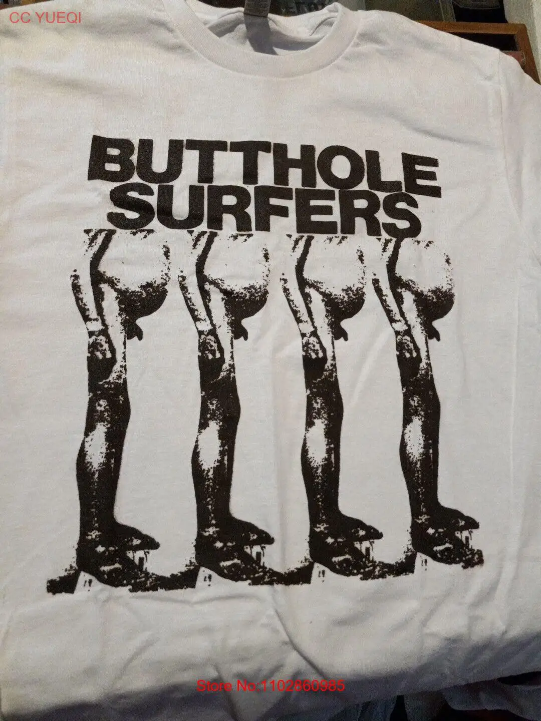 Маленькая редкая футболка BUTTHOLE SURFERS Brown Reason To Live Punk