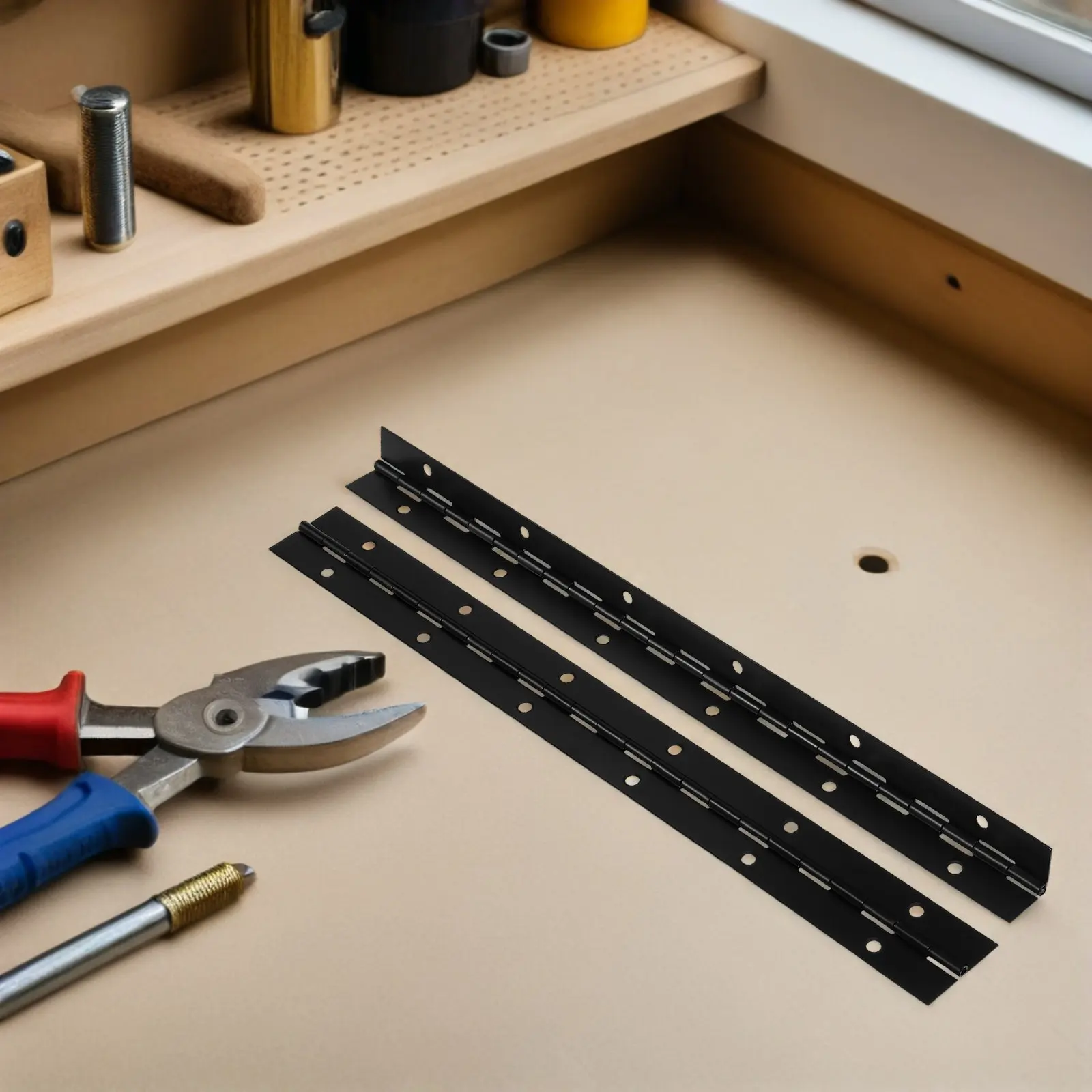 Furniture Black Hinge Continuous Cabinet Door Piano Folding Hinges for Cabinets
