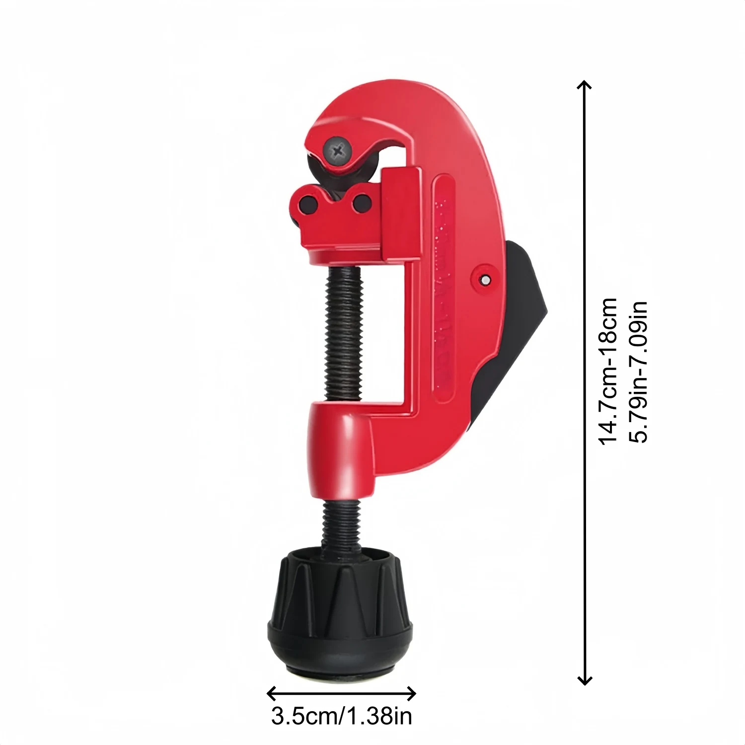 3-30mm Rohrschneider mit Doppelrollenführung und integriertem Entgratwerkzeug für PVC, Kunststoff, Kupfer, Aluminium, Stahl (1/8'' bis 1-1/8'') – Detail 6