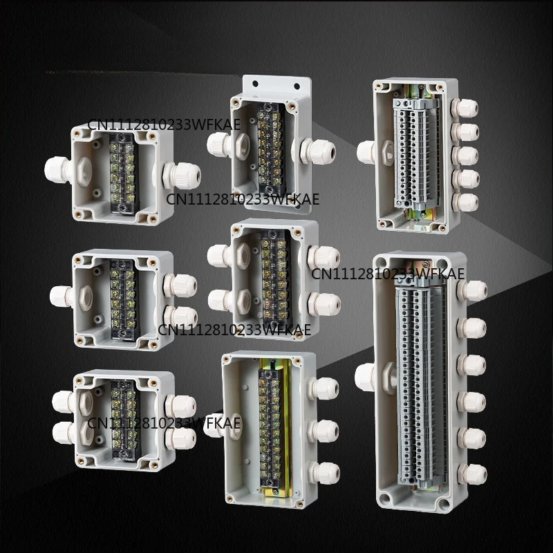 Customized Outdoor Plastic Distribution Enclosure Case Waterproof Terminal Junction Box Home Monitor Electric Cable Branch Box